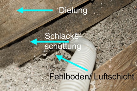 Aufbau der letzten Geschoßdecke